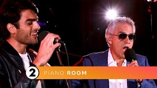 Andrea amp Matteo Bocelli  Fall On Me Radio 2 Piano Room [upl. by Elfie]