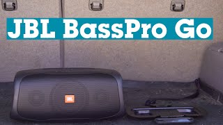 JBL BassPro Go powered subwoofer and Bluetooth speaker  Crutchfield [upl. by Wyne398]