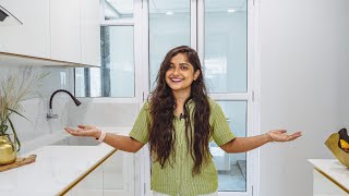 How to make a Modular Kitchen in India 😍🌟✌️ Entire white kitchen Makeover ✅ [upl. by Genovera369]