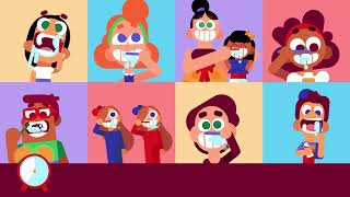 The Tooth Brushing Song  2minute tooth brushing song for kids [upl. by Uhile507]