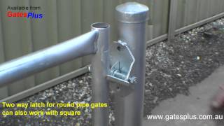 Gate Latch 2 way for round pipe and square [upl. by Colline]