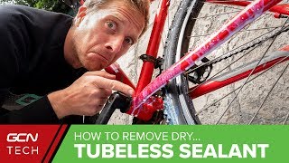 How To Remove Dried Tubeless Tyre Sealant [upl. by Misak]