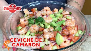 Cómo hacer Ceviche de Camarón Cocido Fácil [upl. by Yengac]