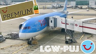 TRIP REPORT  TUI Airways  Boeing 7878 DREAMLINER  PREMIUM CLUB  London Gatwick  Punta Cana [upl. by Huntlee]