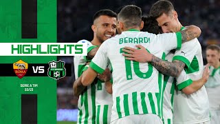 RomaSassuolo 34  Highlights 2223 [upl. by Ainit]