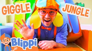 Blippi Spends a Fun Day at the Giggle Jungle Indoor Playground  Blippi Full Episodes [upl. by Lokin966]