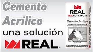 CEMENTO ACRÍLICO UNA SOLUCIÓN REAL [upl. by Griseldis]