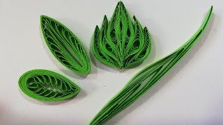 How to make quilling leaves [upl. by Ahseenal681]