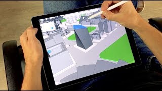 3D modeling a city on iPad with Shapr3D [upl. by Bolan]