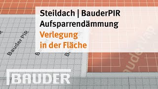 Aufsparrendämmung Verlegung in der Fläche [upl. by Silver]