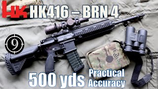 HK416 clone  BRN4 to 500yds Practical Accuracy [upl. by Gnuhc172]