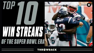 Top 10 Longest Win Streaks in NFL History [upl. by Haugen]