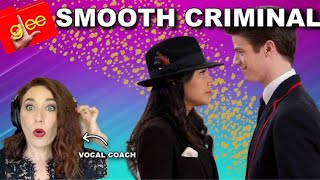 Singing Teacher Reacts Smooth Criminal  Glee  WOW They were [upl. by Ashbaugh448]