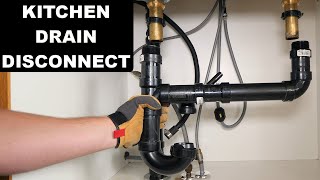 How to Disconnect a Kitchen Sink Drain [upl. by Erotavlas]