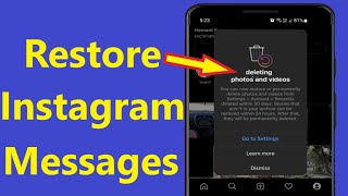 How to Recover deleted Instagram messages Recovery Howtosolveit [upl. by Ahsieken]