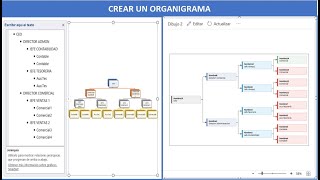 57 Crear Organigrama en Excel [upl. by Schwartz102]