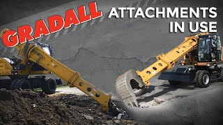 Attachments in Use on Gradall Excavators [upl. by Prescott]