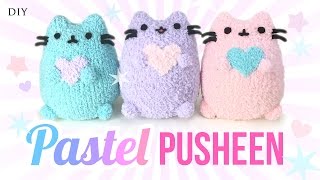 DIY Pusheen Cat Plush  Make Adorable Budget Plushies Using SOCKS [upl. by Tiphane995]