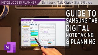 How To Use Samsung Tab for Digital Notetaking using OneNote [upl. by Celia]