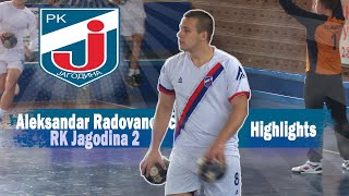 Aleksandar Radovanović RK Jagodina 2 Highlights [upl. by Neehs630]