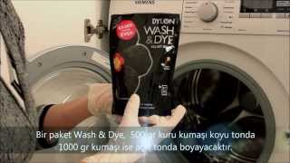 Çamaşır Makinesinde Kumaş BoyamaDylon Kumaş BoyasıDylon Wash amp Dye kumaşboyama [upl. by Naashom567]