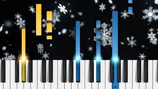 Vivaldi  Winter The Four Seasons  EASY Piano Tutorial [upl. by Aljan]