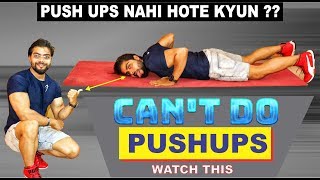 How To Do Pushups For Beginners  TOP 3 MISTAKES IN PUSHUPS [upl. by Yennep]