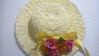 Sombrero decorativo hecho de papel [upl. by Ponzo]