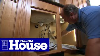 How to Repair a Kitchen Sink Drain Trap  This Old House [upl. by Idnahs]