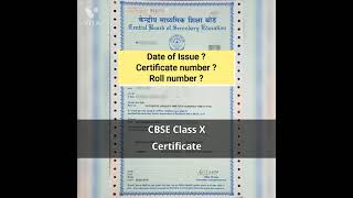 Certificate number  Roll number  Date of Issue  CBSE class X Certificate  Nancy Sahu [upl. by Eltrym]