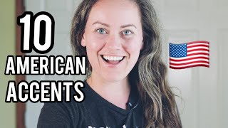 10 American Accents Imitation Examples [upl. by Sisto]