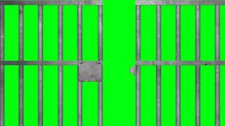 Jail Prison green screen video [upl. by Naillimixam]