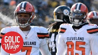 Should Browns really celebrate winless season with 016 parade  Golic amp Wingo  ESPN [upl. by Macdougall]