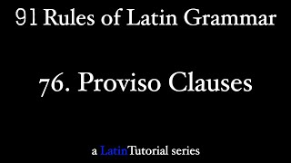 Rule 76 Proviso Clauses [upl. by Assenov]