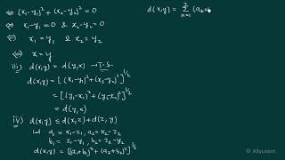 2 Metric Space  Examples Part1 [upl. by Retsevlys]