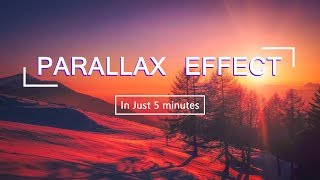 Parallax Effect HTML CSS In Just 5 Minutes  Parallax Scrolling Tutorials [upl. by Behka351]