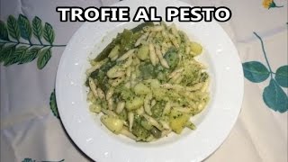 TROFIE AL PESTO  Easy Homemade Pasta From Scratch [upl. by Hollingsworth]