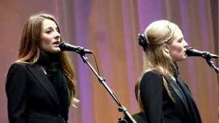 Leonard Cohen  The Webb Sisters  Come Healing  Helsinki Finland  02092012 [upl. by Akimert]