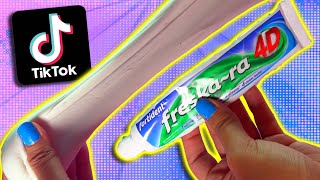 Probando recetas de Slime TikTok Sin bórax 2  Supermanualidades [upl. by Obeded51]