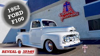 Counts Kustoms Reveals a 52 Ford F100 at SEMA Show [upl. by Hayyifas214]