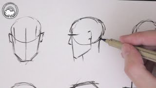 How To Draw Simple Heads  Drawing for Beginners [upl. by Simpkins848]