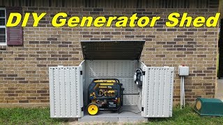 DIY Generator Shed [upl. by Kinzer121]