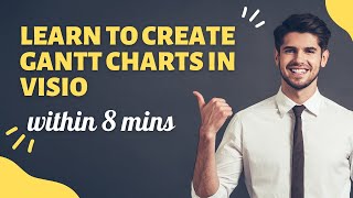 How to create Gantt Charts in Microsoft Visio  Gantt chart Tutorial [upl. by Solrak341]