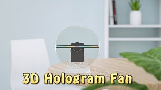 Portable 3D Hologram Fan Digital Holographic Projector Advertising Display Fan [upl. by Namlaz575]