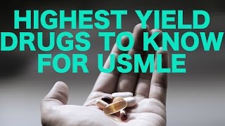 Highest Yield Drugs for USMLE [upl. by Grogan334]