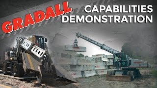 Gradall Hydraulic Excavators  Capabilities Demonstration [upl. by Riedel]