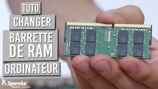 Comment changer la barette de RAM dun PC portable [upl. by Sakmar678]