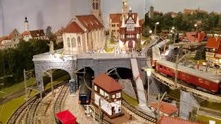 Marklin HO scale vintage analog model train layout [upl. by Ruthy]