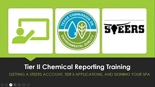 Texas Tier II Chemical Reporting 2020 Annual Reporting Period Training Presentations [upl. by Nnylkcaj]