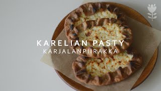 KARJALANPIIRAKKA  Finnish Karelian pasty recipe [upl. by Myron]